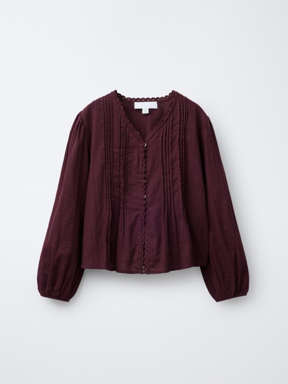 NWT Zara Girl's Romantic Textured Blouse Top Shirt Large 11-12